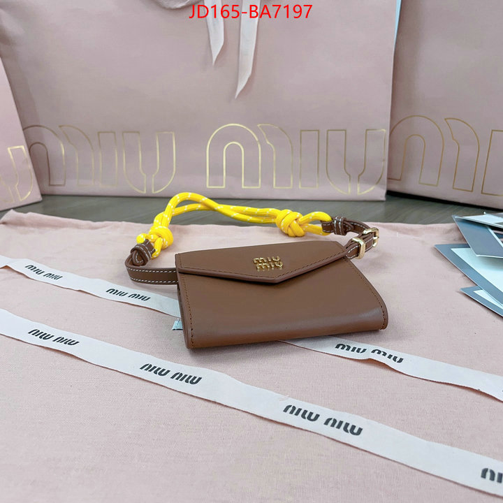 Miu Miu Bags(TOP)-Crossbody- where can i buy the best quality ID: BA7197 $: 165USD,