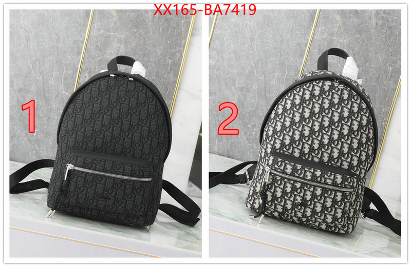 Dior Bags(TOP)-Backpack- best like ID: BA7419 $: 165USD,