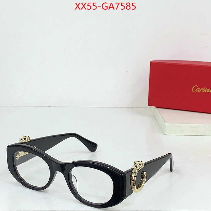 Glasses-Cartier where can i buy the best quality ID: GA7585 $: 55USD