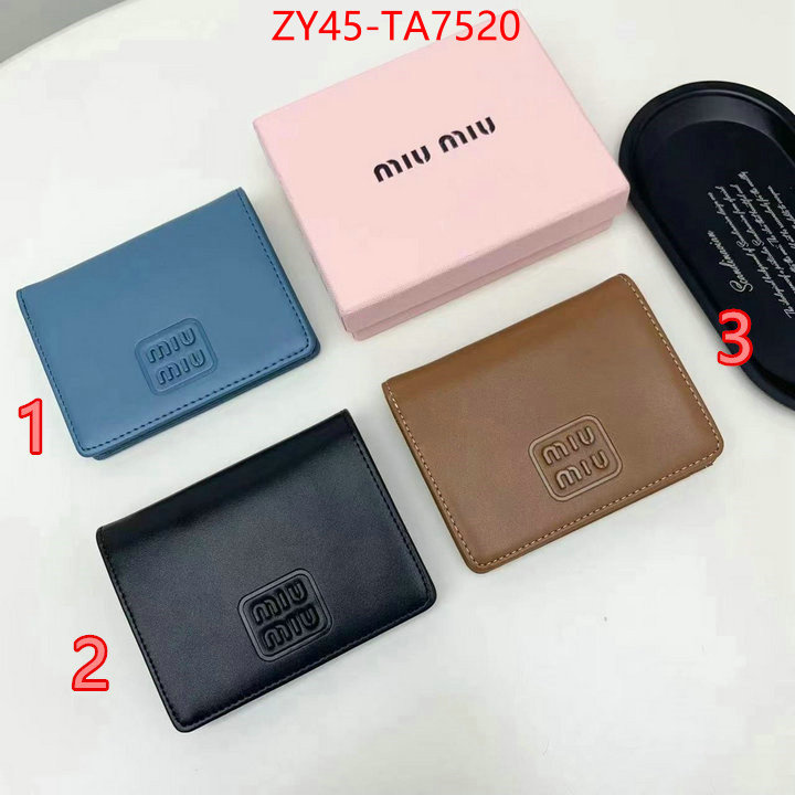 Miu Miu Bags(4A)-Wallet best replica 1:1 ID: TA7520 $: 45USD,