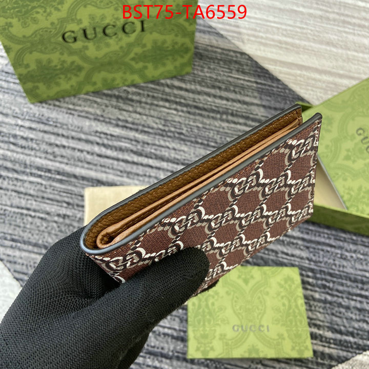 Gucci Bags(TOP)-Wallet- fake designer ID: TA6559 $: 75USD,