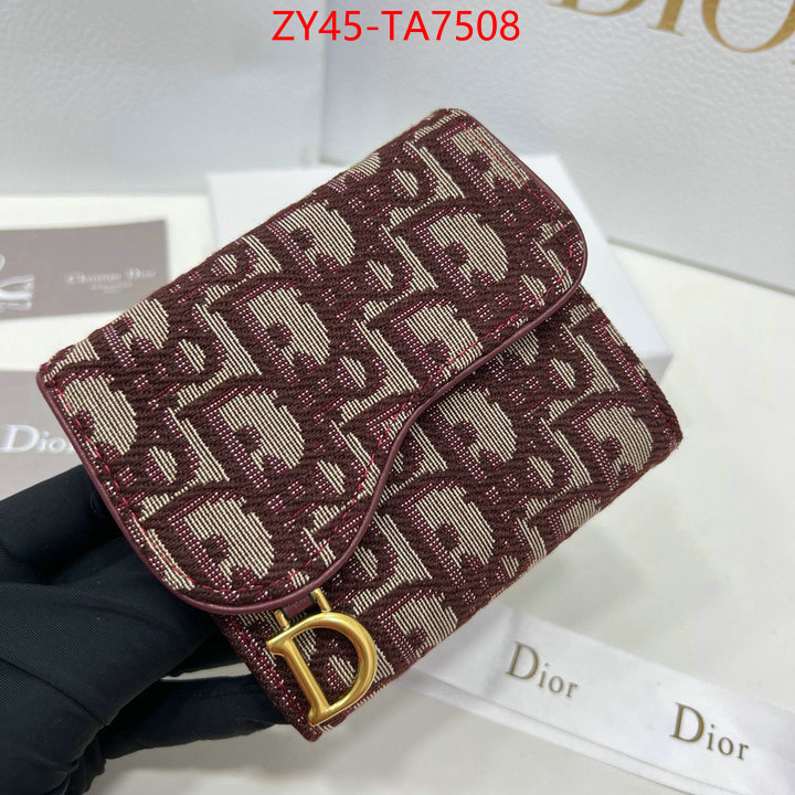 Dior Bags(4A)-Wallet- fashion ID: TA7508 $: 45USD,