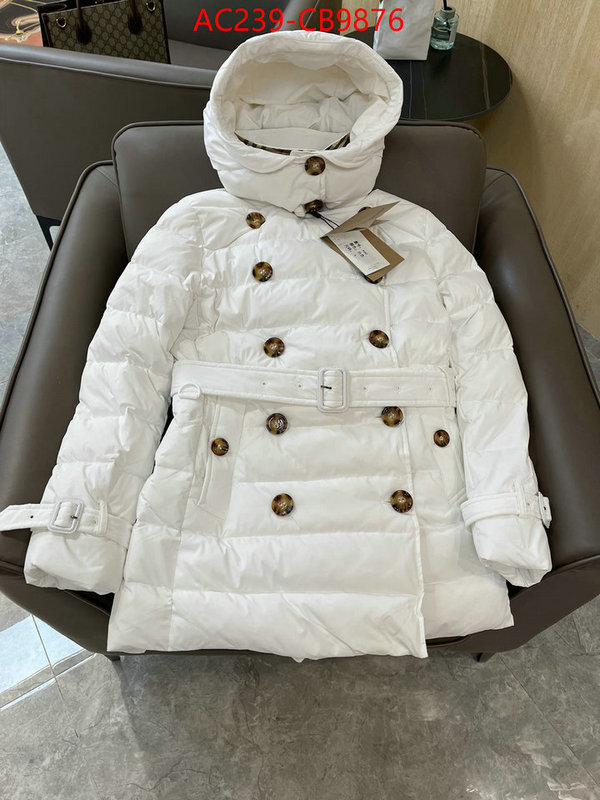 Down jacket Women-Burberry top quality fake ID: CB9876 $: 239USD