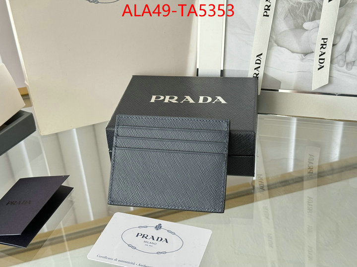 Prada Bags(TOP)-Wallet 7 star quality designer replica ID: TA5353 $: 49USD,