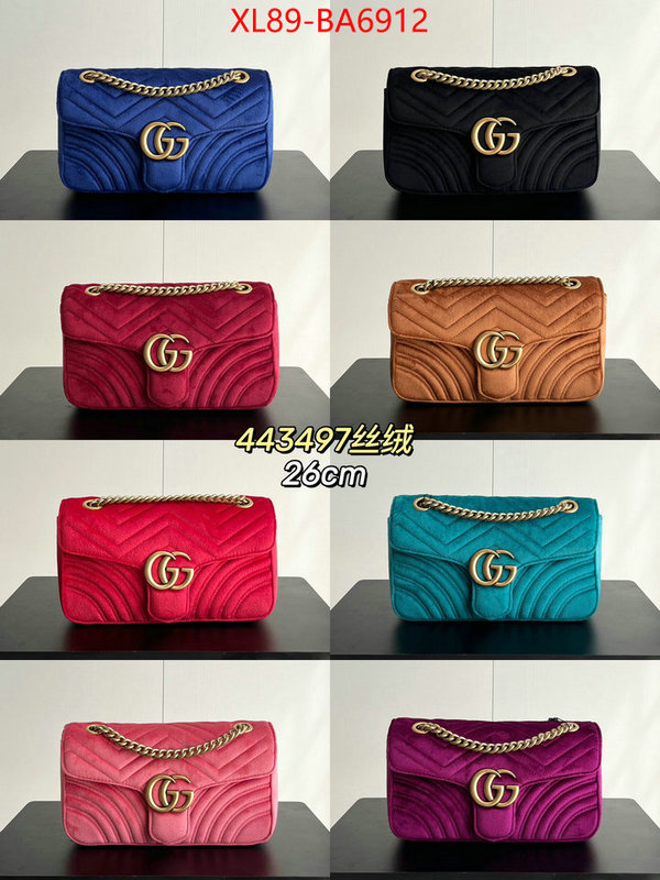 Gucci Bags(4A)-Marmont high quality replica designer ID: BA6912 $: 89USD,