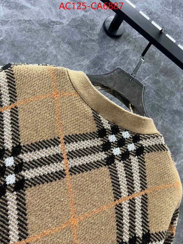 Clothing-Burberry knockoff highest quality ID: CA6887 $: 125USD