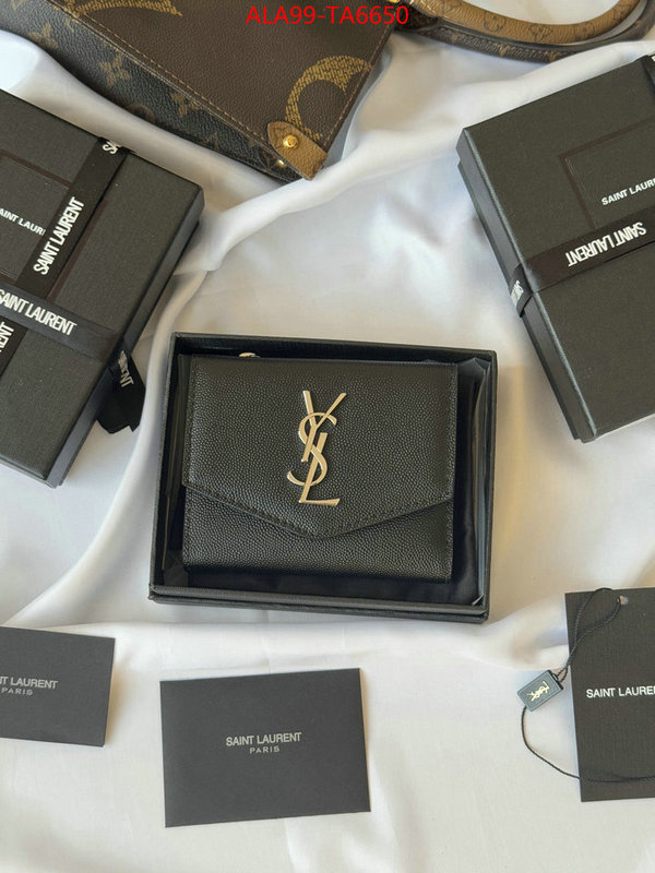 YSL Bags(TOP)-Wallet- best quality fake ID: TA6650 $: 99USD,