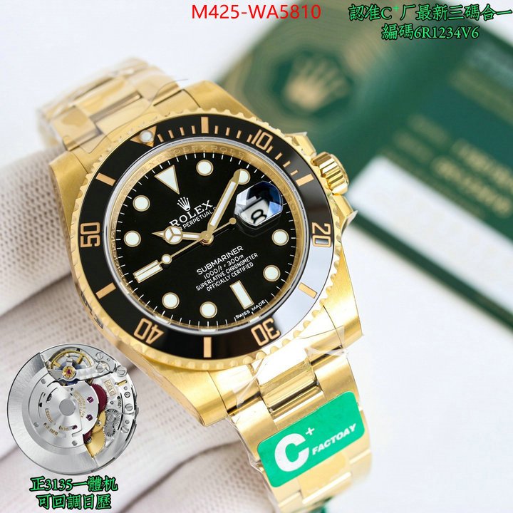 Watch(TOP)-Rolex designer 7 star replica ID: WA5810 $: 425USD