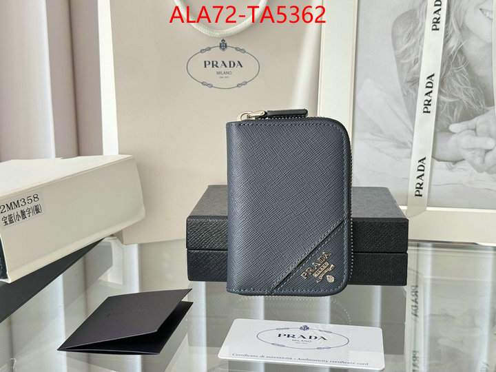 Prada Bags(TOP)-Wallet 2024 luxury replicas ID: TA5362 $: 72USD,