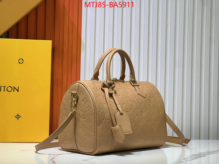 LV Bags(4A)-Speedy- high quality online ID: BA5911 $: 85USD,