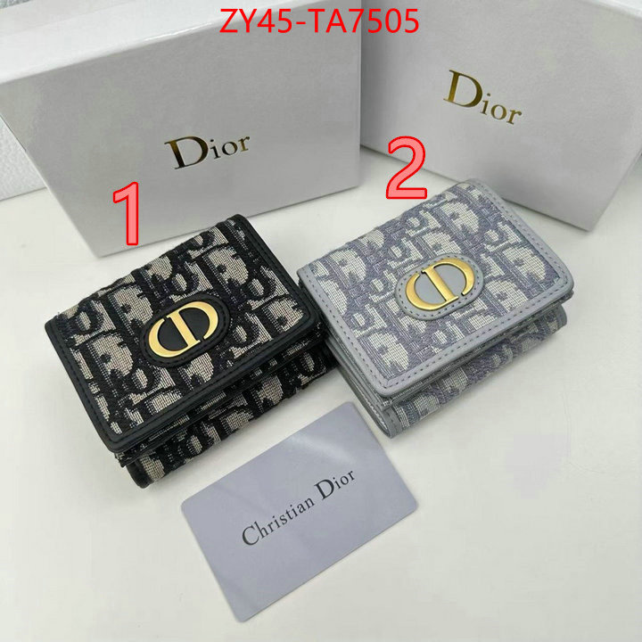 Dior Bags(4A)-Wallet- wholesale ID: TA7505 $: 45USD,