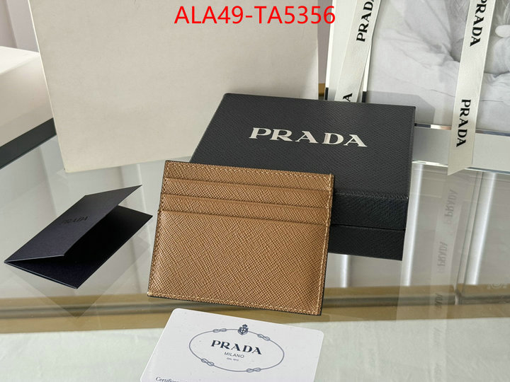 Prada Bags(TOP)-Wallet where quality designer replica ID: TA5356 $: 49USD,