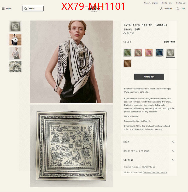 Scarf-Hermes 7 star quality designer replica ID: MH1101 $: 79USD