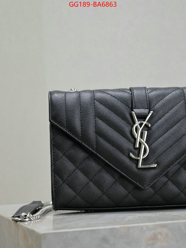 YSL Bags(TOP)-Envelope Series how to find replica shop ID: BA6863 $: 189USD,