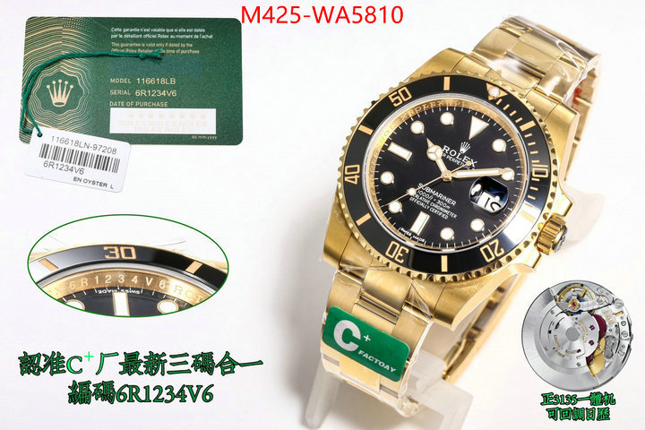 Watch(TOP)-Rolex designer 7 star replica ID: WA5810 $: 425USD