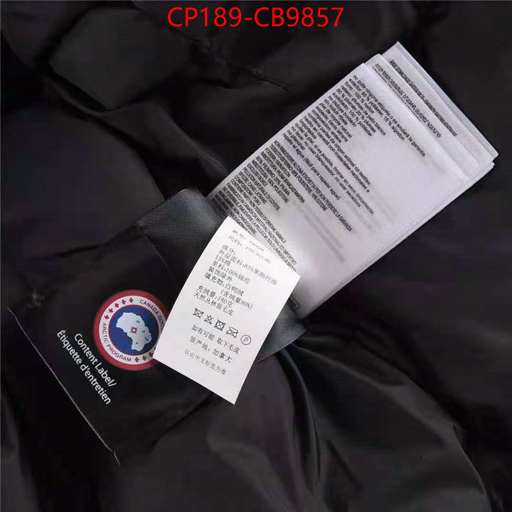 Down jacket Men-Canada Goose buy 1:1 ID: CB9857 $: 189USD