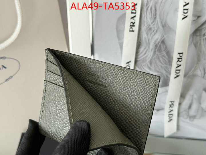 Prada Bags(TOP)-Wallet 7 star quality designer replica ID: TA5353 $: 49USD,