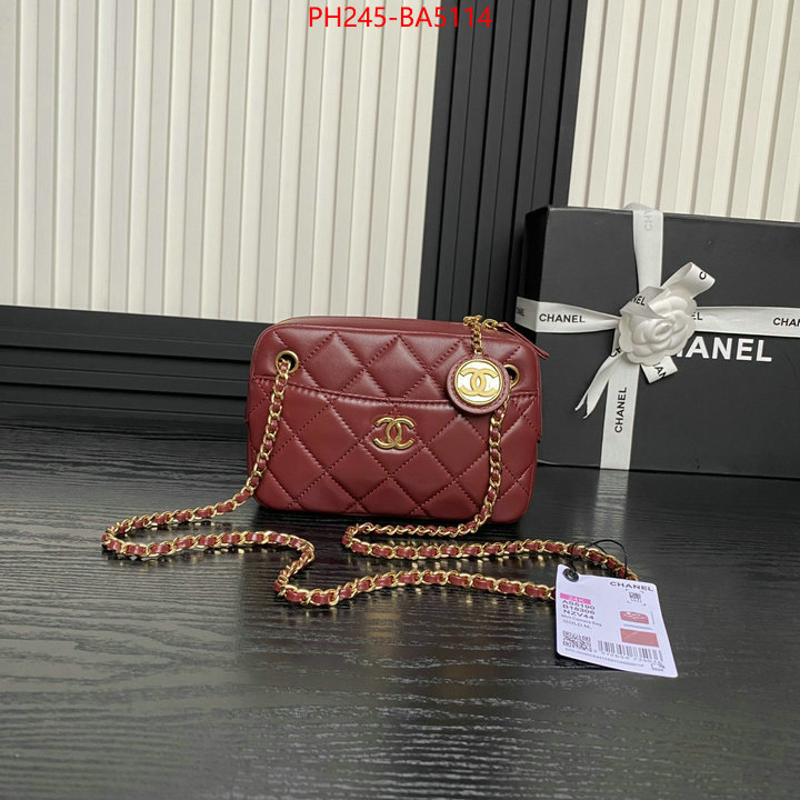 Chanel Bags(TOP)-Crossbody- where can i buy the best quality ID: BA5114 $: 245USD,