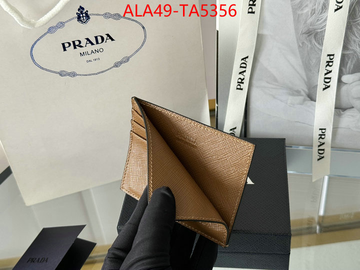 Prada Bags(TOP)-Wallet where quality designer replica ID: TA5356 $: 49USD,