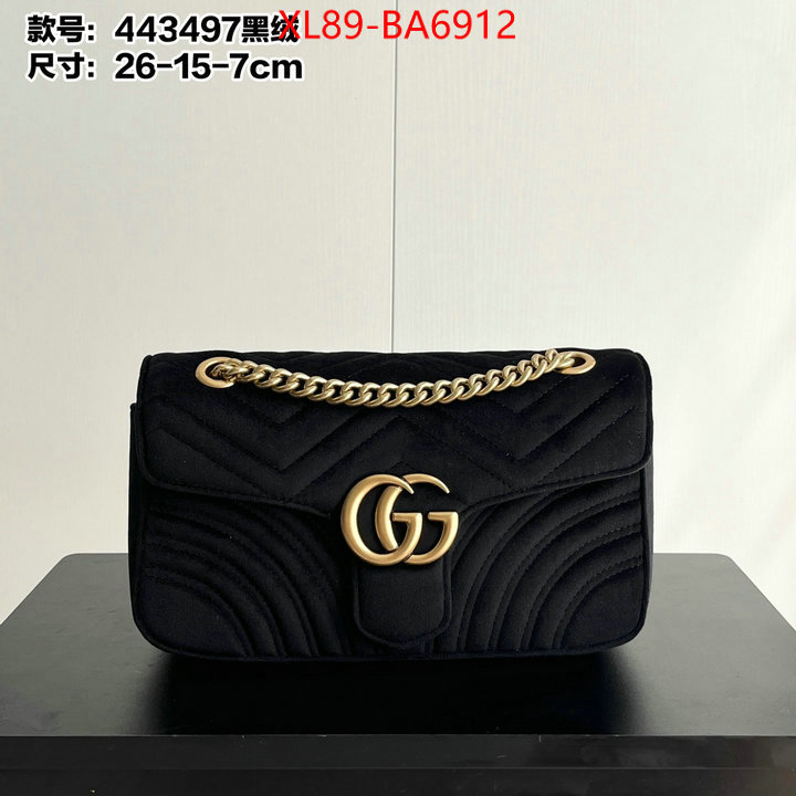 Gucci Bags(4A)-Marmont high quality replica designer ID: BA6912 $: 89USD,