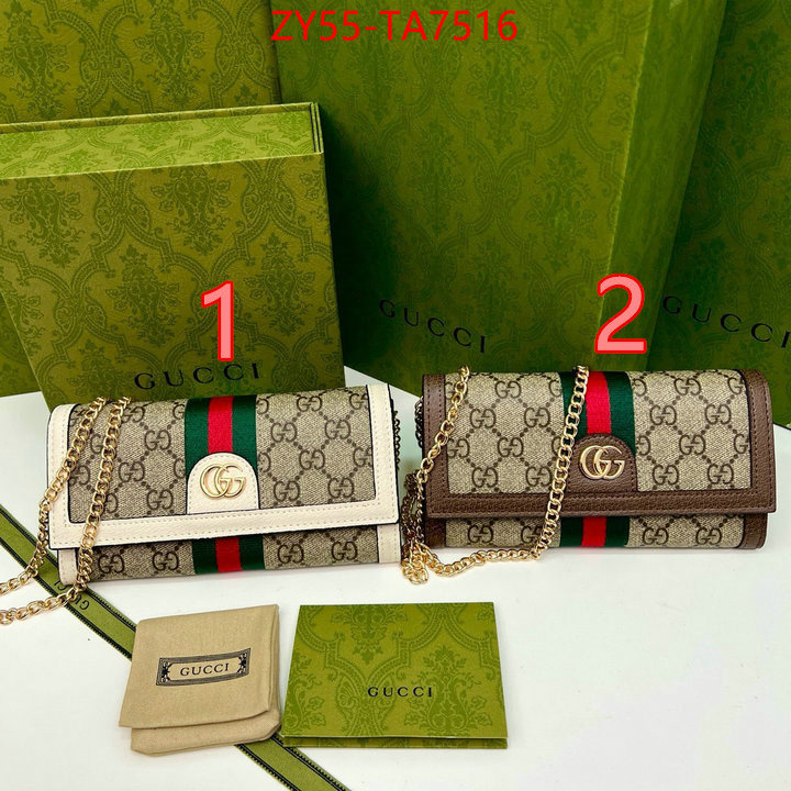 Gucci Bags(4A)-Wallet- mirror copy luxury ID: TA7516 $: 55USD,