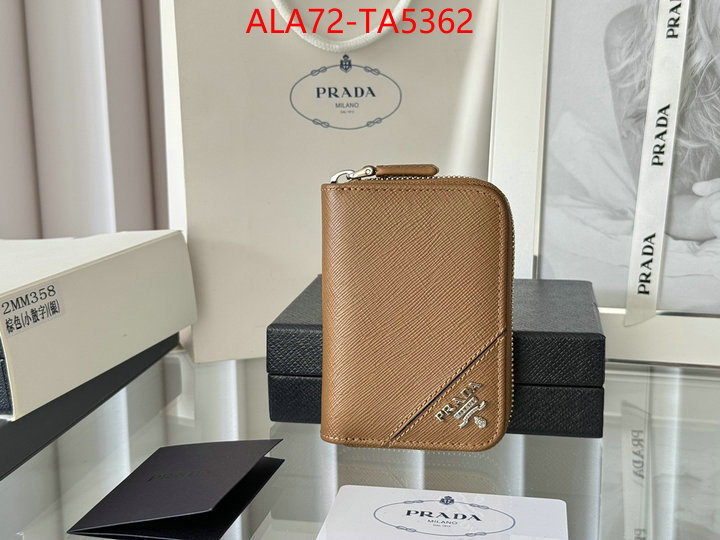 Prada Bags(TOP)-Wallet 2024 luxury replicas ID: TA5362 $: 72USD,