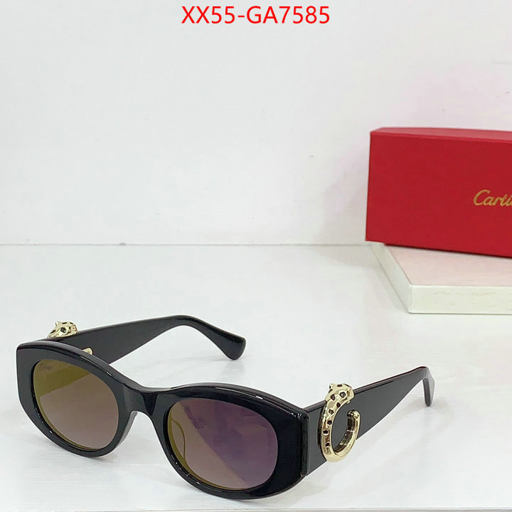 Glasses-Cartier where can i buy the best quality ID: GA7585 $: 55USD