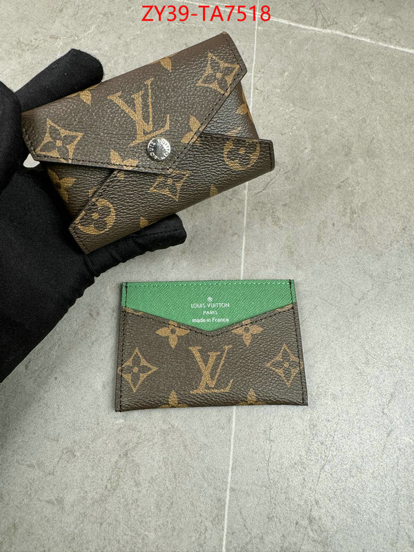 LV Bags(4A)-Wallet mirror copy luxury ID: TA7518 $: 39USD,