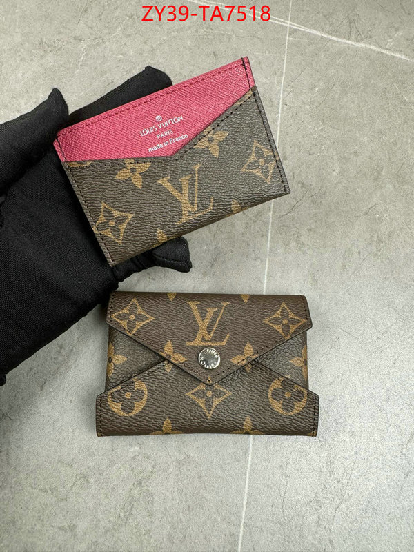 LV Bags(4A)-Wallet mirror copy luxury ID: TA7518 $: 39USD,