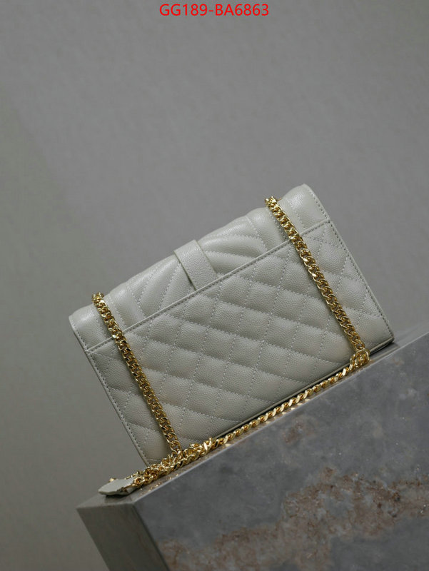 YSL Bags(TOP)-Envelope Series how to find replica shop ID: BA6863 $: 189USD,