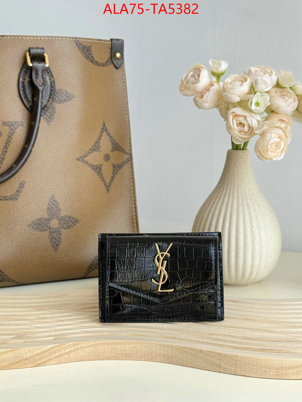 YSL Bags(TOP)-Wallet- the top ultimate knockoff ID: TA5382 $: 75USD,