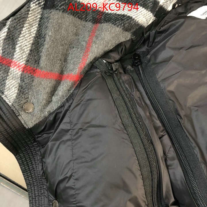 Down jacket Women-Burberry top brands like ID: KC9794 $: 209USD