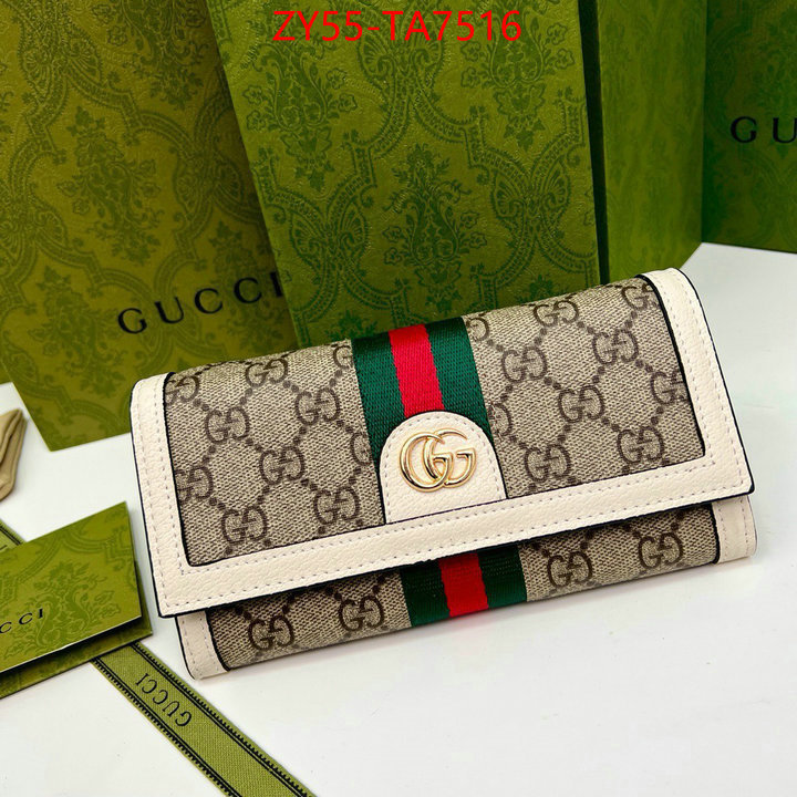 Gucci Bags(4A)-Wallet- mirror copy luxury ID: TA7516 $: 55USD,