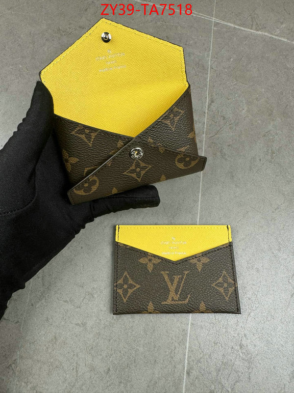 LV Bags(4A)-Wallet mirror copy luxury ID: TA7518 $: 39USD,