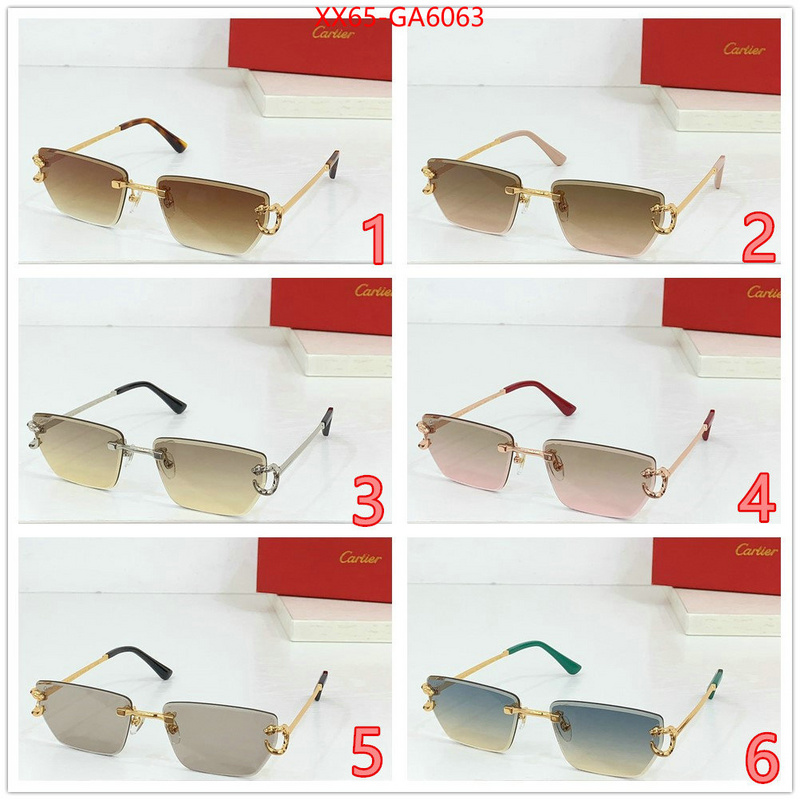 Glasses-Cartier high quality 1:1 replica ID: GA6063 $: 65USD