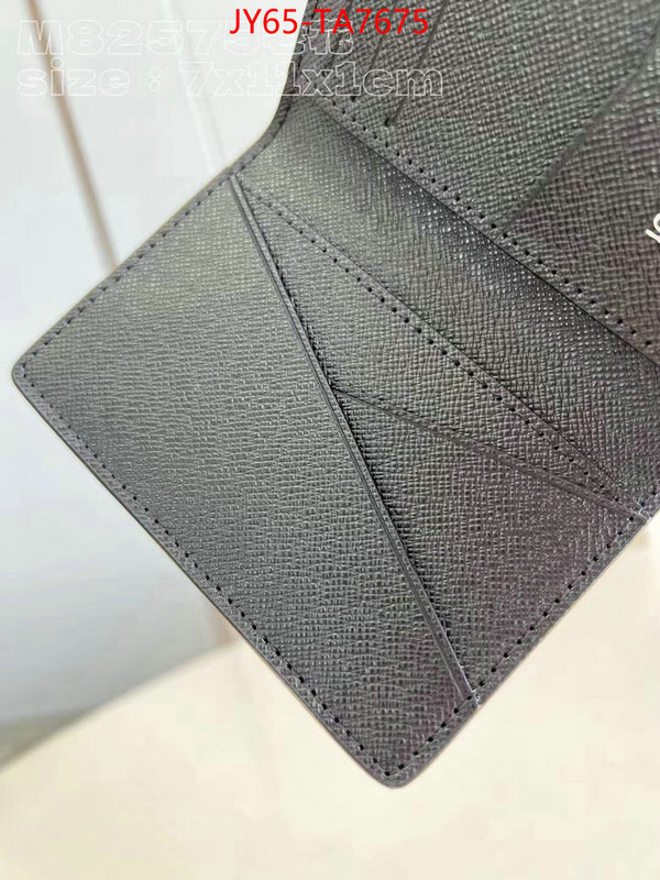 LV Bags(TOP)-Wallet customize best quality replica ID: TA7675 $: 65USD,