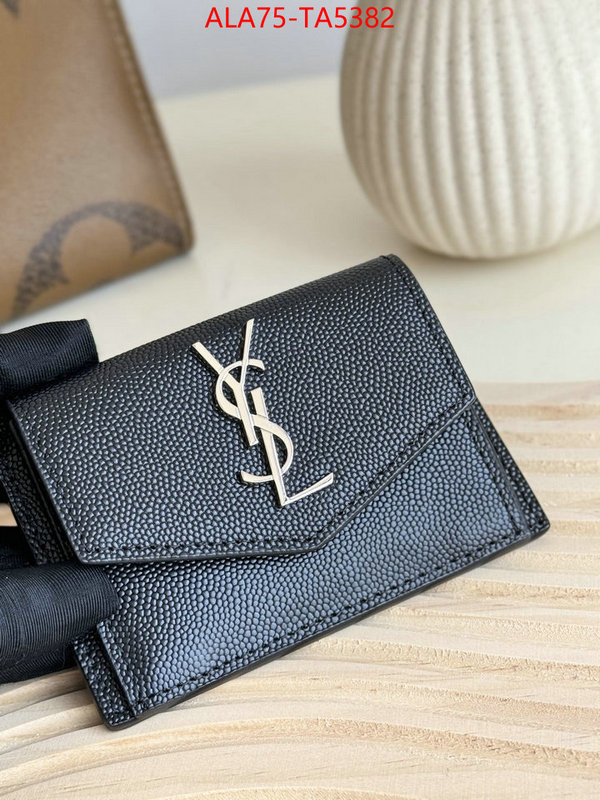 YSL Bags(TOP)-Wallet- the top ultimate knockoff ID: TA5382 $: 75USD,