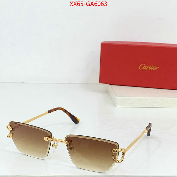 Glasses-Cartier high quality 1:1 replica ID: GA6063 $: 65USD