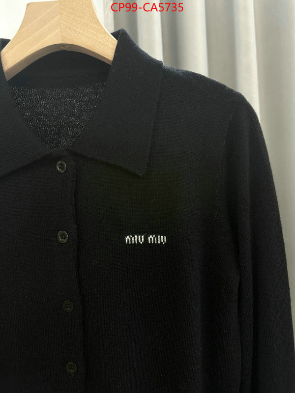 Clothing-MIU MIU designer 7 star replica ID: CA5735 $: 99USD