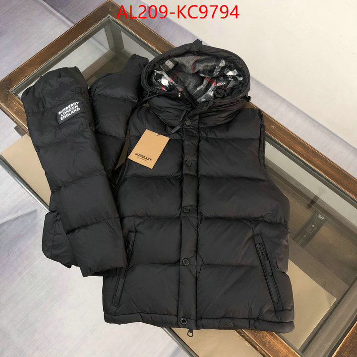 Down jacket Women-Burberry top brands like ID: KC9794 $: 209USD