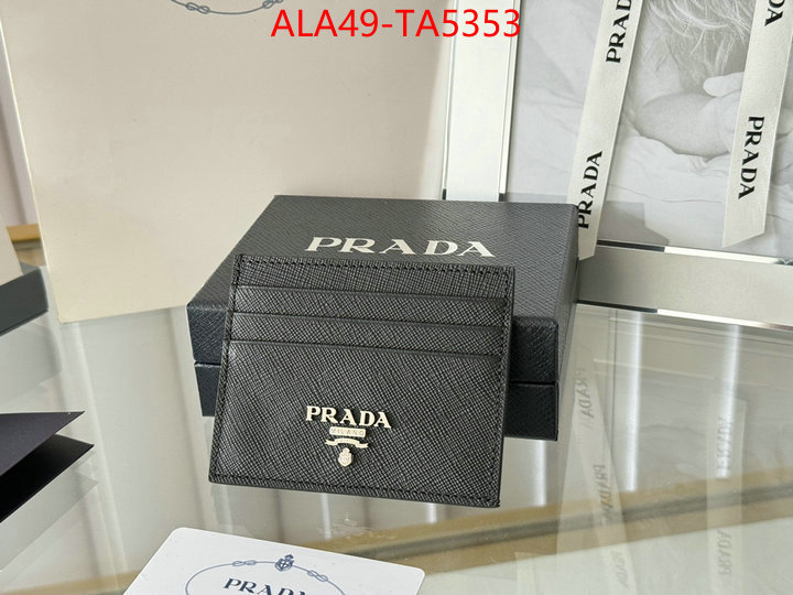 Prada Bags(TOP)-Wallet 7 star quality designer replica ID: TA5353 $: 49USD,