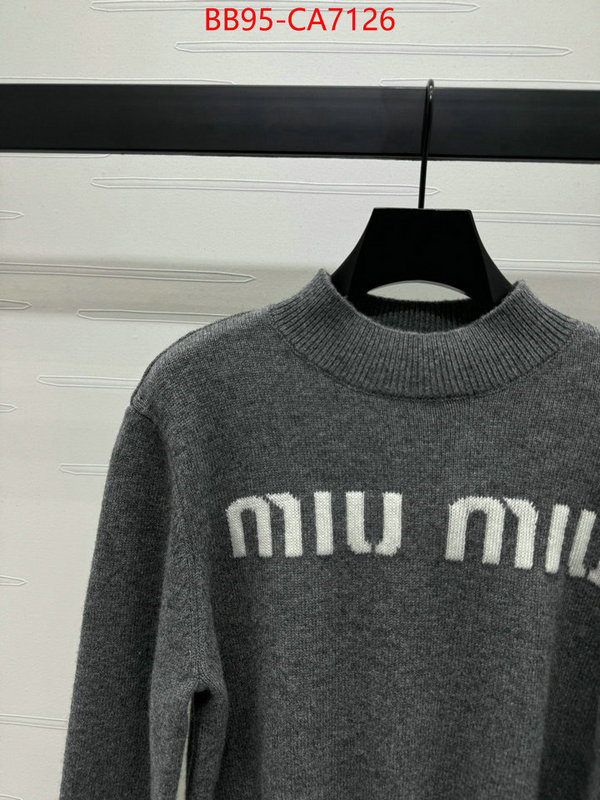 Clothing-MIU MIU luxury cheap replica ID: CA7126 $: 95USD