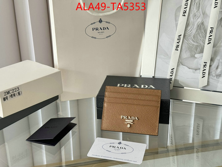 Prada Bags(TOP)-Wallet 7 star quality designer replica ID: TA5353 $: 49USD,