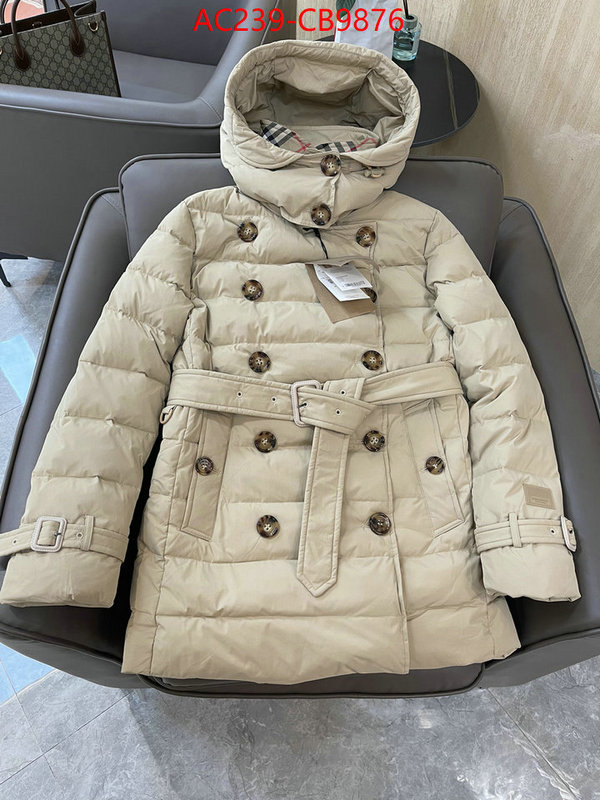 Down jacket Women-Burberry top quality fake ID: CB9876 $: 239USD