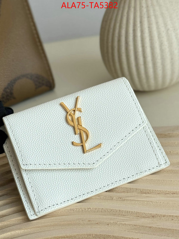 YSL Bags(TOP)-Wallet- the top ultimate knockoff ID: TA5382 $: 75USD,