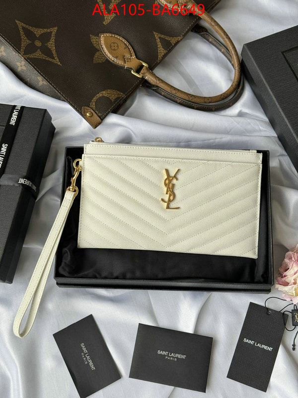 YSL Bags(TOP)-Clutch- luxury cheap replica ID: BA6649 $: 105USD,