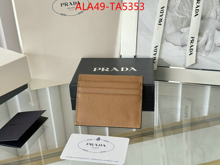 Prada Bags(TOP)-Wallet 7 star quality designer replica ID: TA5353 $: 49USD,