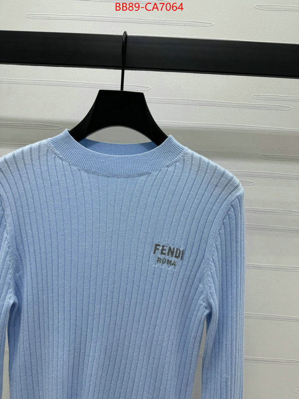 Clothing-Fendi wholesale replica shop ID: CA7064 $: 89USD