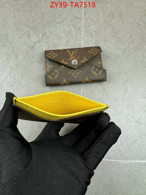 LV Bags(4A)-Wallet mirror copy luxury ID: TA7518 $: 39USD,