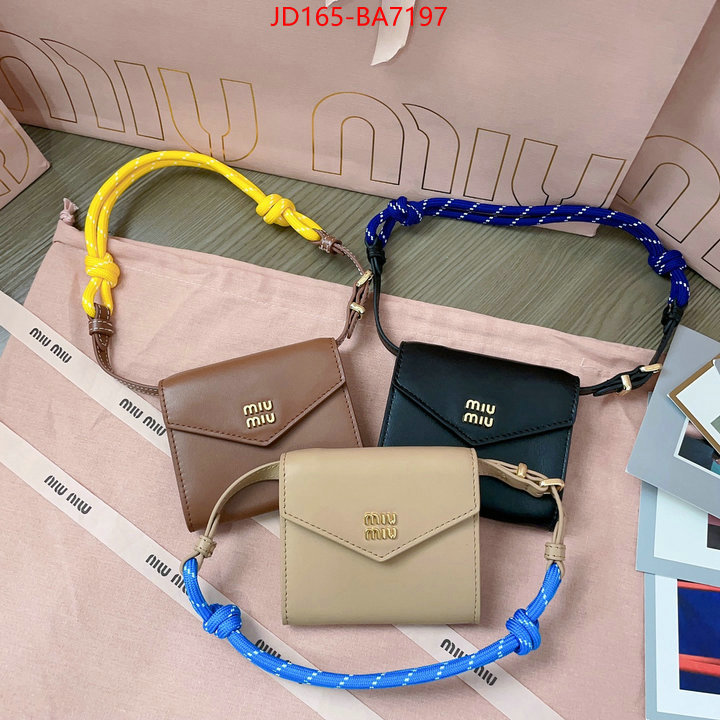 Miu Miu Bags(TOP)-Crossbody- where can i buy the best quality ID: BA7197 $: 165USD,